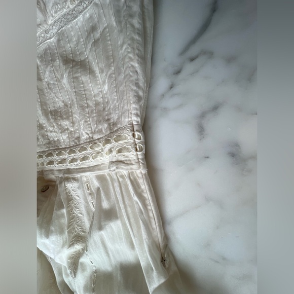 LoveshackFancy Lorelei Dress, Ivory, XS, NEW WITH TAGS, button back, side zip - Picture 3 of 16